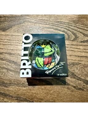 New In Box ~ Never Opened Romero Britto Frog Prince